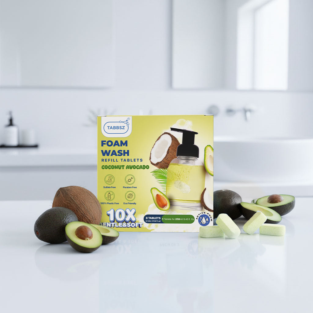 Foam wash tablets