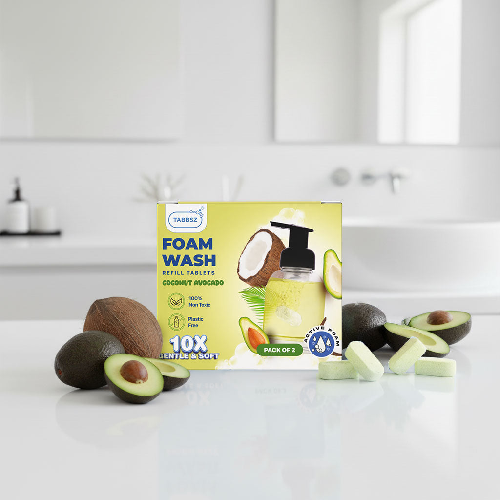 Foam wash tablets