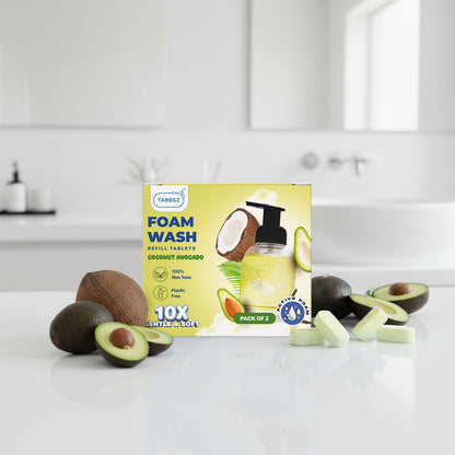 Foam wash tablets