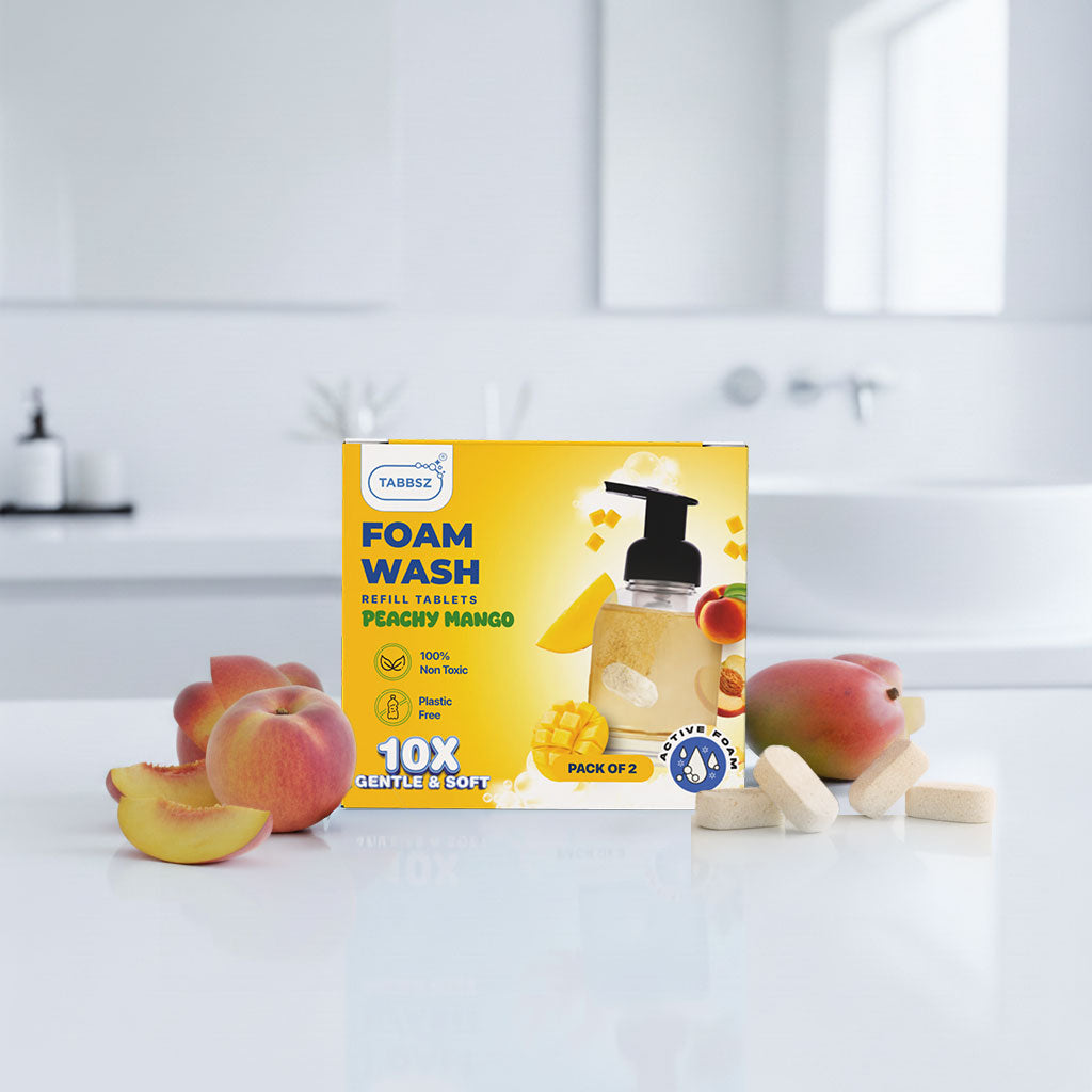 Foam wash tablets