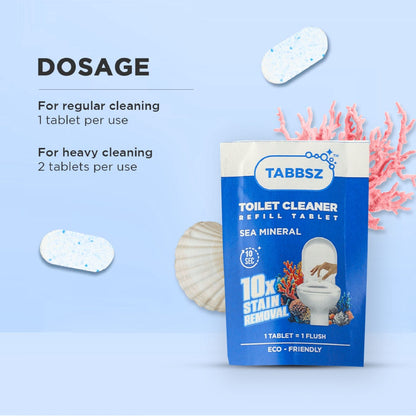 Tabbsz Toilet Cleaner, Refill Tablet, assorted pack, Jasmine, Sea mineral, pack of 4, pack of 8 pack of 16, pack of 32, pack of 64, 1 tablet per use,2 tablets for strong stains, economical cleaners , affordable cleaners, easy to use cleaner tabbsz, toilet cleaner, jasmine, variant, plastic free, nontoxic, child safe, pet safe, zero wastes cleaning tablets, 0 waste products